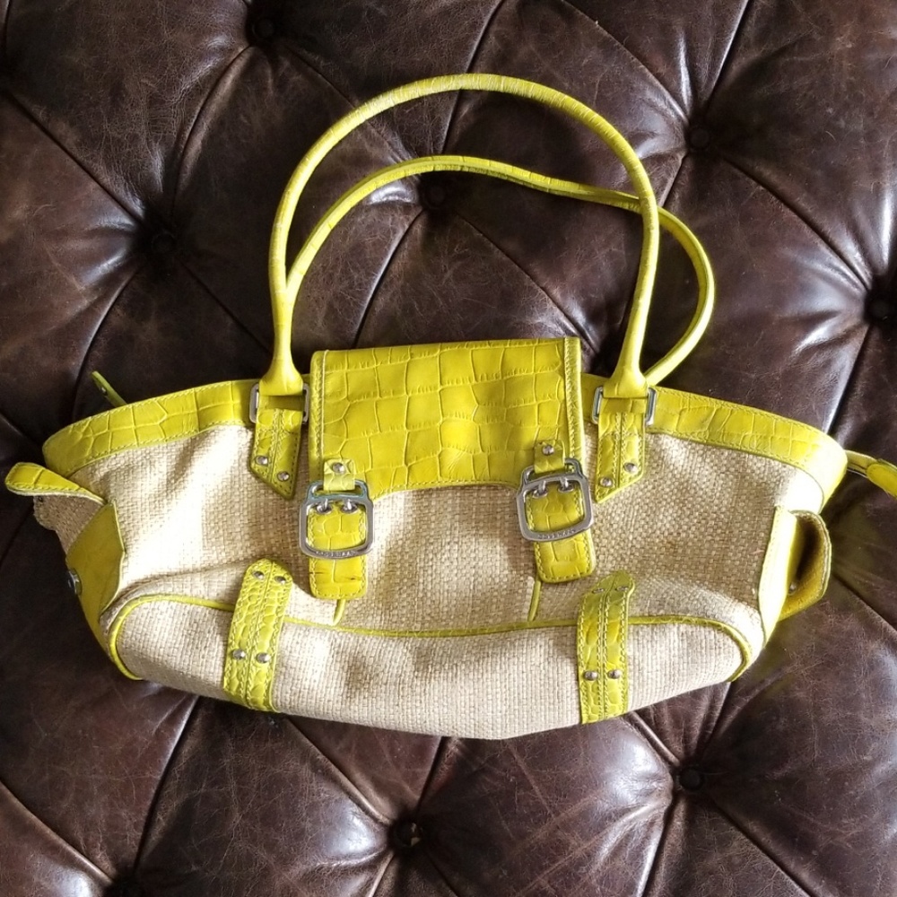 Vintage Cole Haan Amanda Straw Summer Handbag